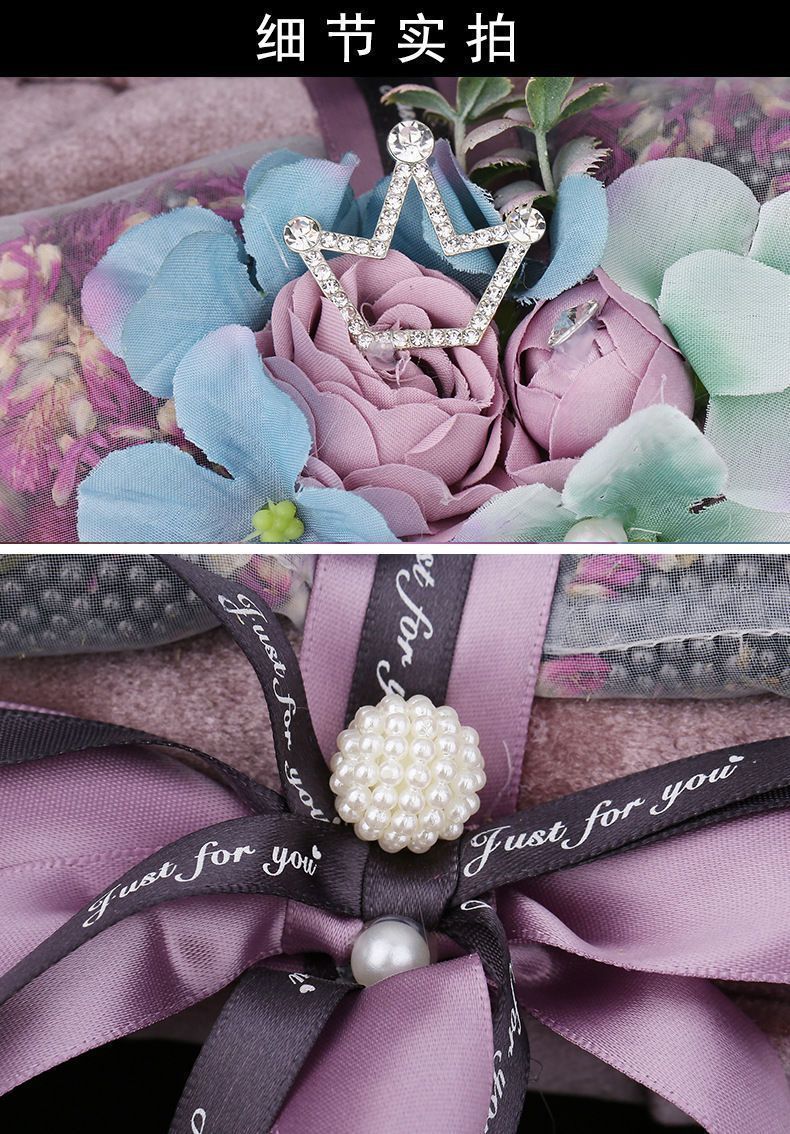Car Interior Decoration with Dried Flowers and Bamboo Charcoal Bag, Dual-Use for Car and Home, Odor Removal and Formaldehyde Removal Ornament