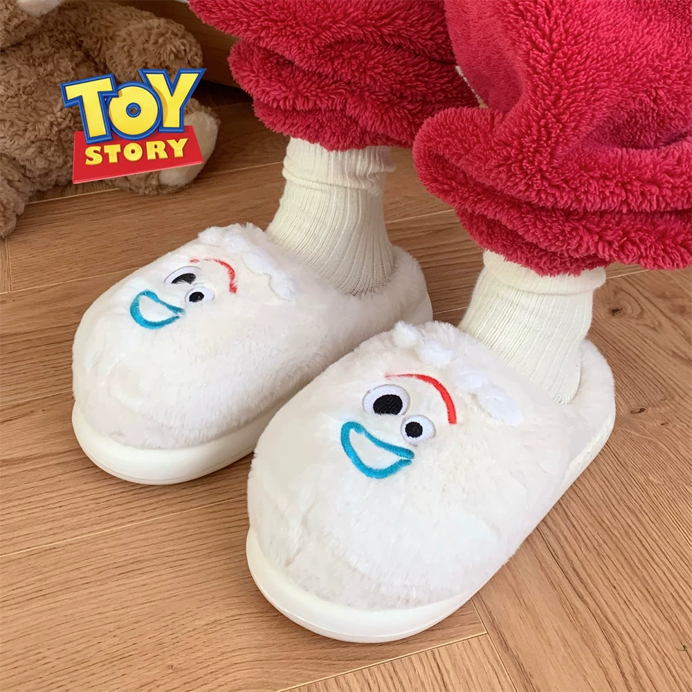 Милая игрушка, плюшевые тёплые демисезонные тапочки, обувь, удобная обувь, мягкая подошва
