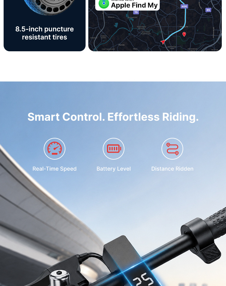 Electric scooter for adults, long range, front shock absorption, foldable, e-scooter, direct shipment from overseas warehouse