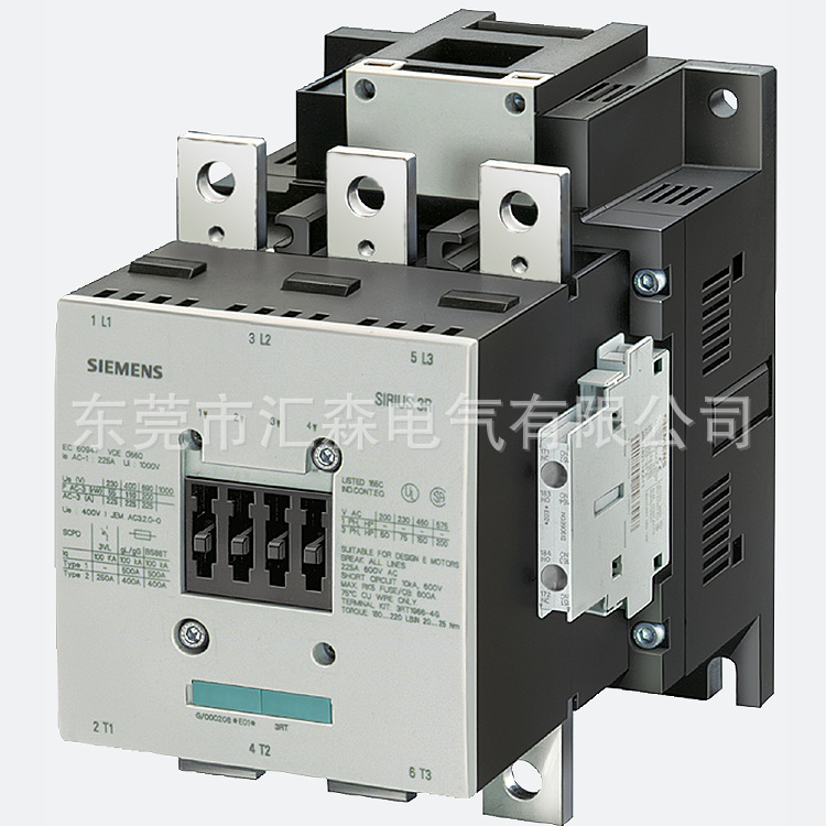 SIEMENS西门子3RT5064-6AB36 UC23/26V接触器2NO+2NC