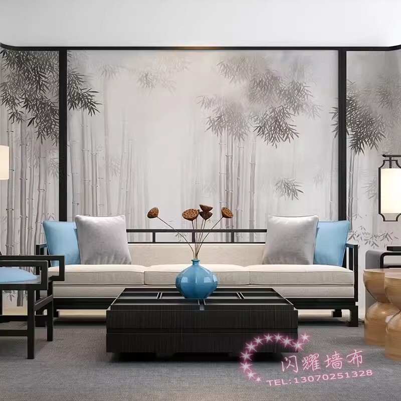 轻奢风潮牌麻将馆主题背景墙布网红服装店墙纸奢侈品棋牌装饰壁纸|undefined