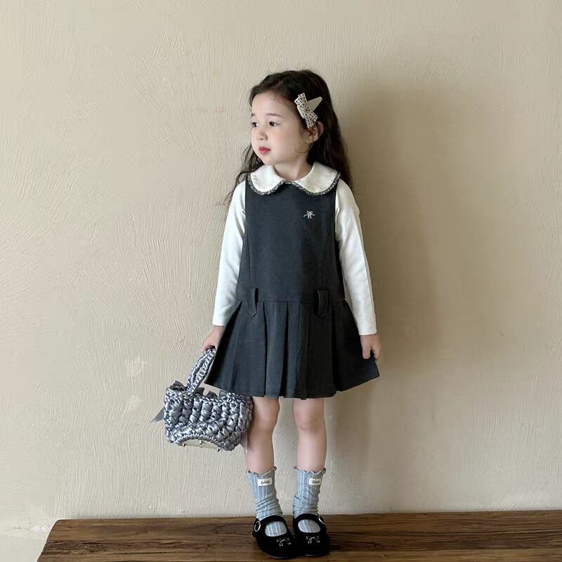Mädchen Zweiteiliges Kleid Set Für Den Herbst Modisches Outfit_voghion.com