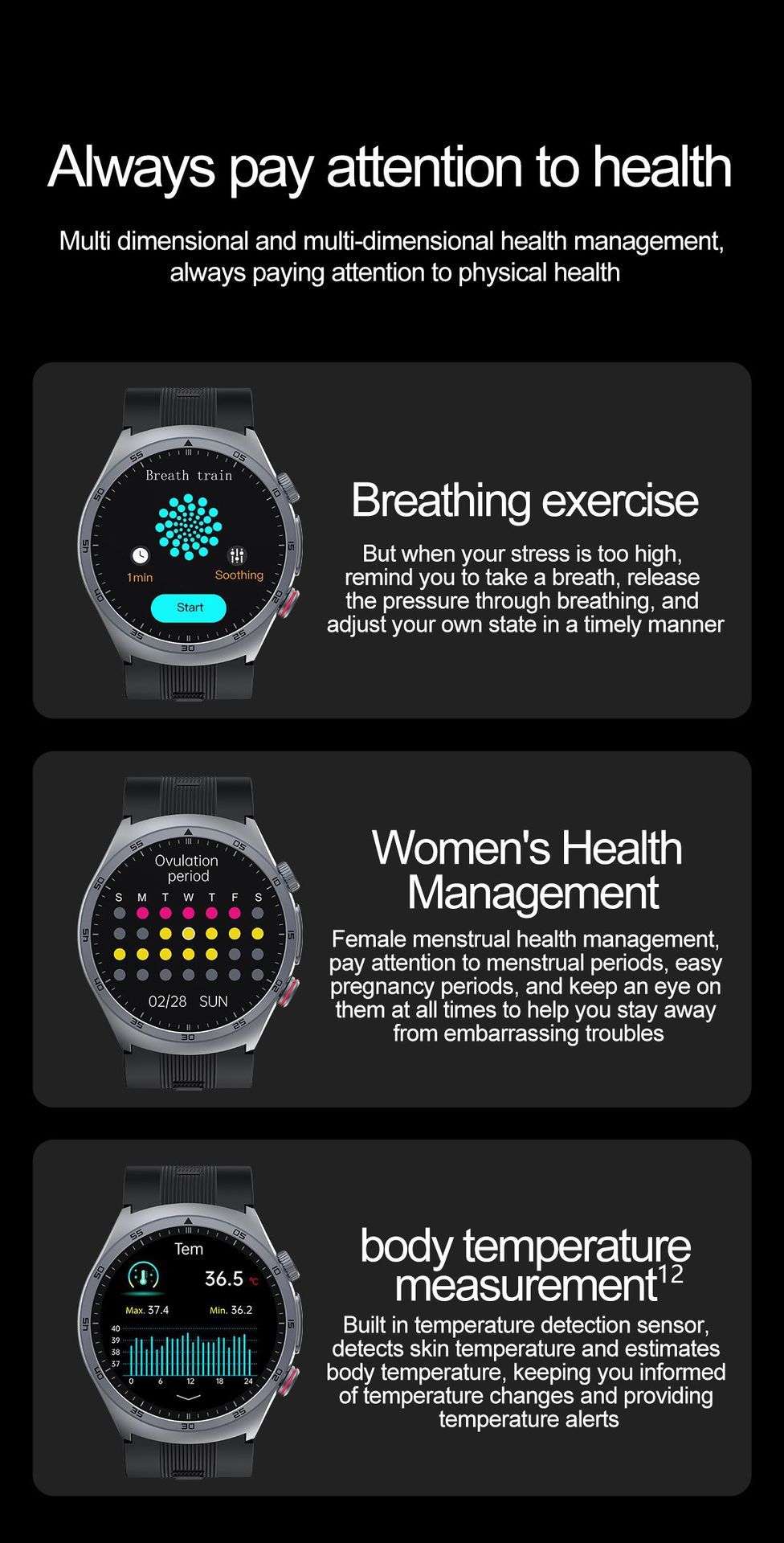 The 2025 new S25 smartwatch, air pump, blood pressure, heart rate, blood oxygen, blood sugar, uric acid, body fat, Bluetooth call undefined