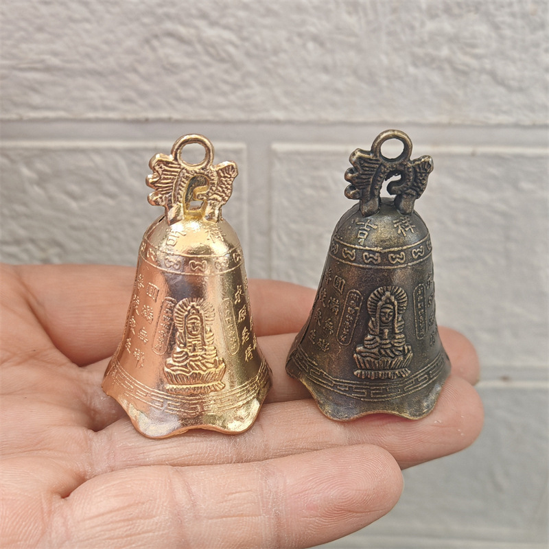 Antique-Style Copper Dragon Bell Alloy Bell Pendant Metal Fortune Bell Crafts Car Keychain Ornament Copper Coin Antique-Style Copper Dragon Bell Alloy Bell Pendant Metal Fortune Bell Crafts Car Keychain Ornament Copper Coin