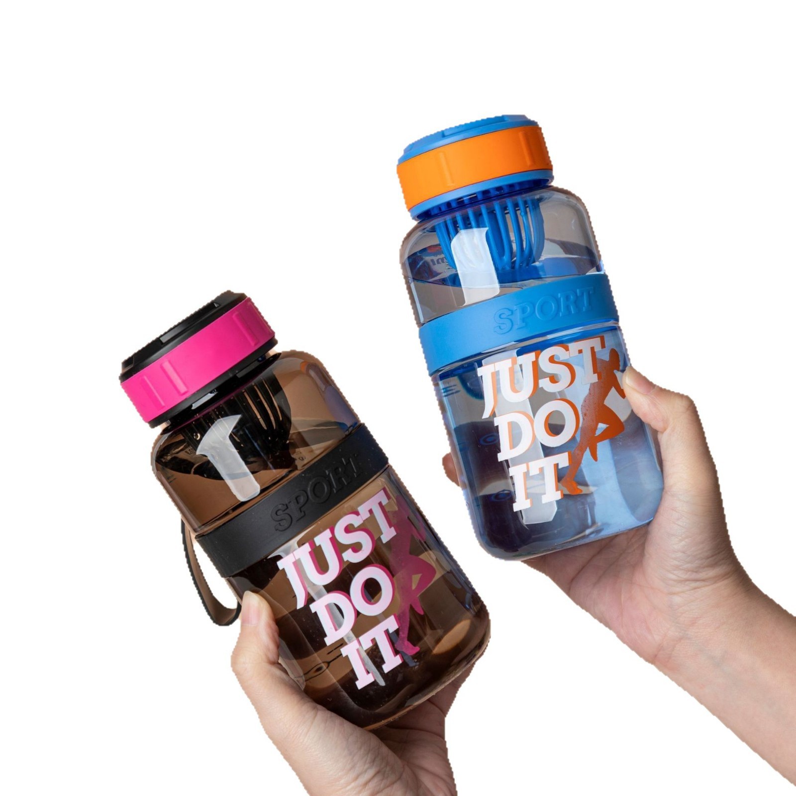 Tianyi creativo al aire libre estudiantes taza de agua taza de plástico deportivo 600ml taza de té taza de plástico portátil al aire libre taza de mano