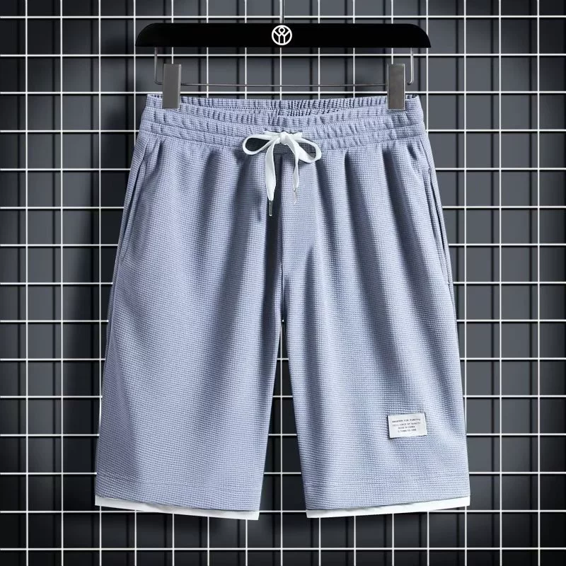 Летний спортивный костюм, oversize футболка с коротким рукавом корейского стиля и шорты, многоцветный, легкая повседневная