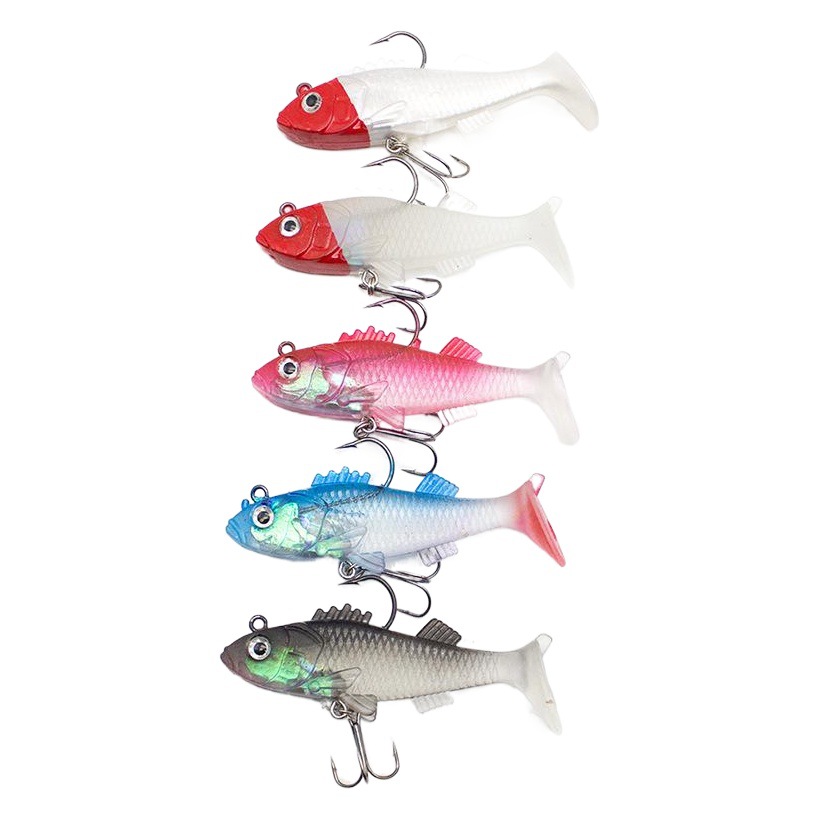 15g/8,5 cm/8g/6,5 cm grande T pequeña plomo pescado biónico Luya cebo falso cebo suave artes de pesca