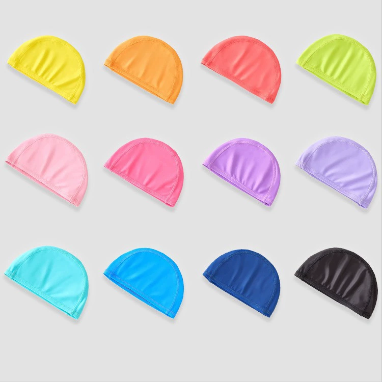 Дикие красочные детские плавательные шапочки