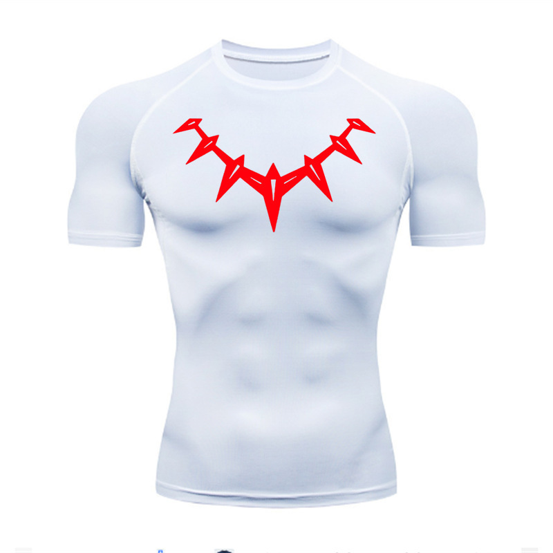 Black panther herr träningströja fitness andas och elastisk_voghion.com