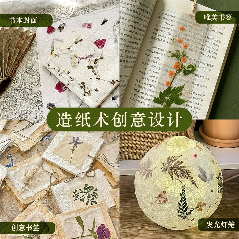 Materials set for experiments for kindergarten, handmade, family style