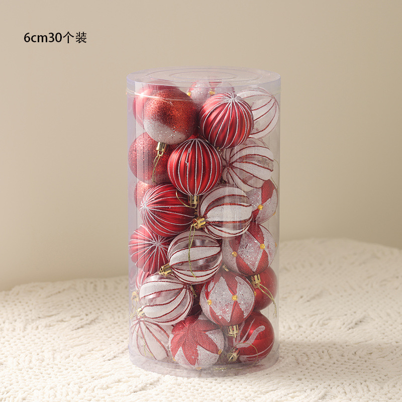 Bolas de Navidad rojas, bolas de Navidad, bolas de color, bolas de Navidad, adornos de Navidad, colgantes, adornos de árbol de Navidad