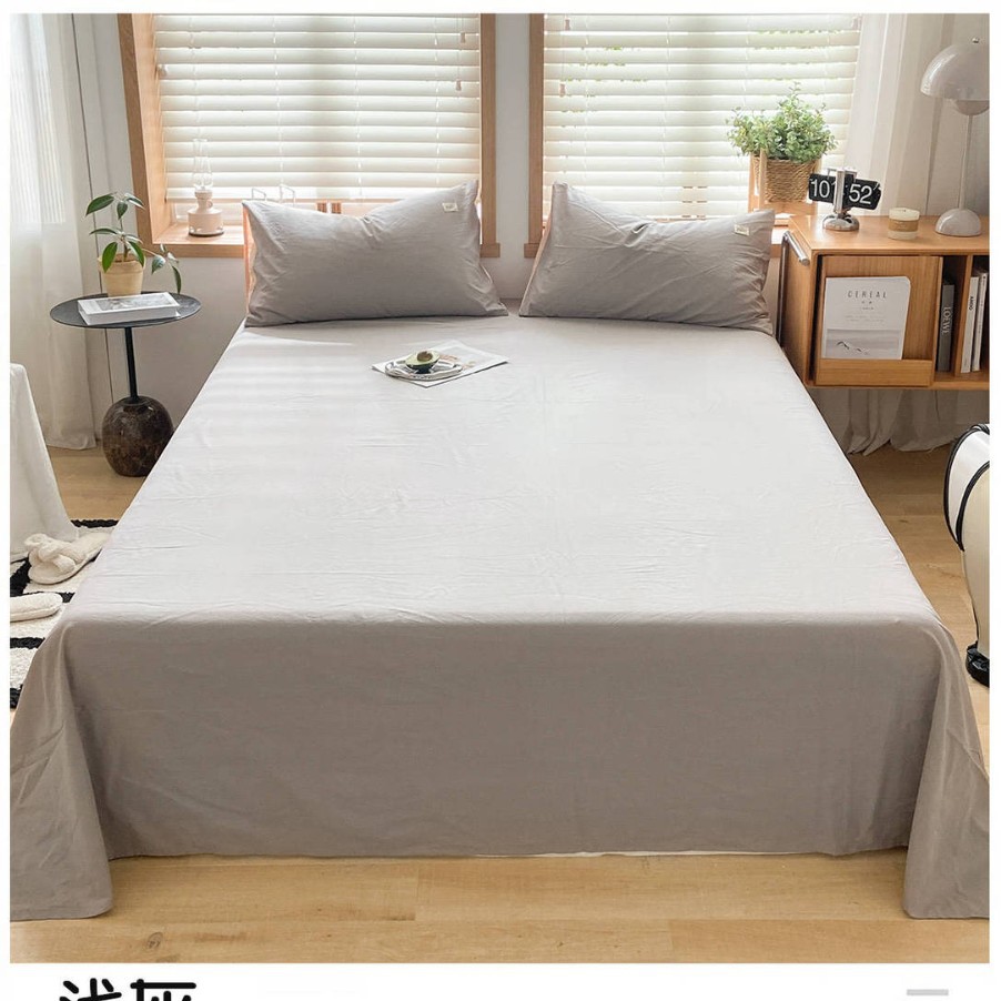 Una sábana de algodón de clase, una sola pieza, 100 edredones de algodón, funda de almohada, traje de tres piezas, dormitorio de estudiantes, individual 2025, nuevo verano
