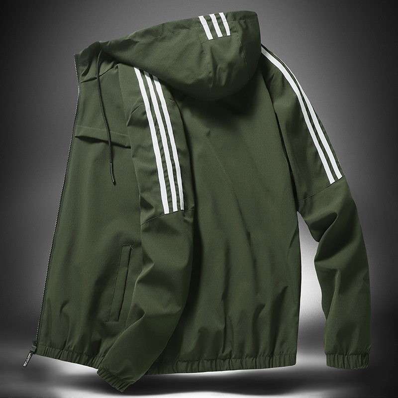 2022 chaqueta de primavera y otoño hombre chaqueta casual suelta chaqueta de moda coreana chaqueta de hombre chaqueta deportiva con capuz de tamaño grande