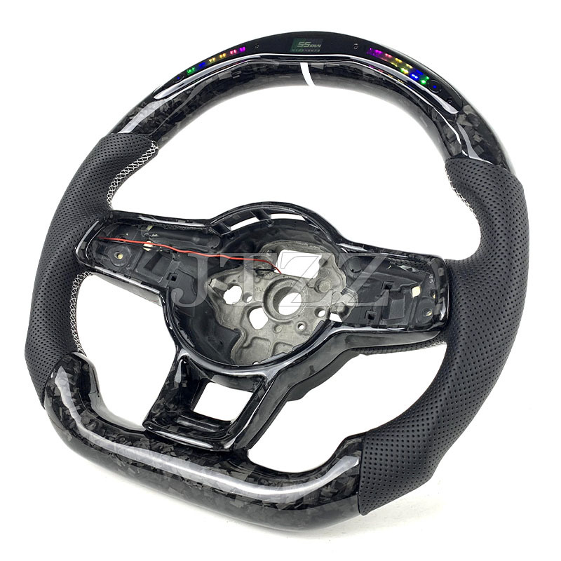 Suitable for Volkswagen MK7.5 Golf GTI7 LED carbon fiber car steering wheel modification vw golf 7