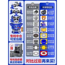 京莱饲料颗粒机220V大小型家用自制造粒鸡鸭猪兔牛羊养殖干湿两用