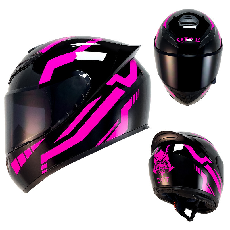 Cascos de Motocicleta para Hombre y Mujer, Cascos de Seguridad para Vehículos Eléctricos de Invierno, Cascos Integrales para Motociclistas para Todas las Estaciones, Protección de Tendencia Nacional para Conducir