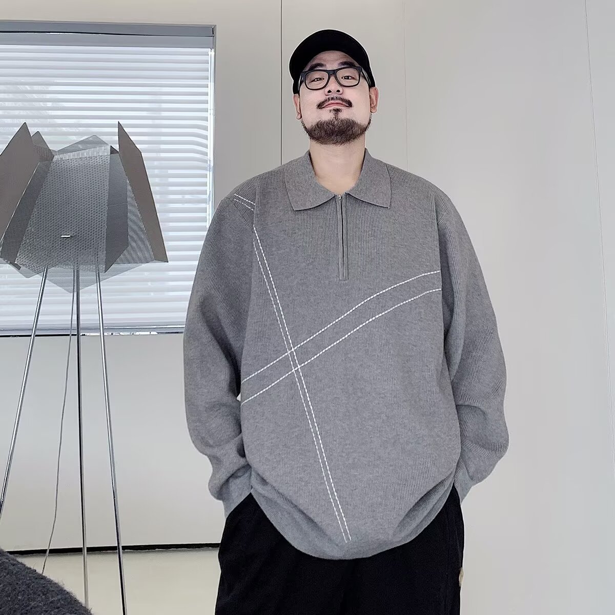 Explosiones transfronterizas de tamaño europeo jersey de punto suéter cardigán chaqueta otoño invierno nueva fábrica de calor al por mayor