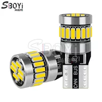 Новый автомобильный светодиодный световой прожектор T10 4014 24SMD декодированный W5W Canbus фонарь