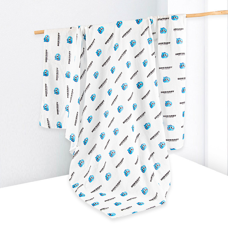 Bebé muslin gasa toalla de baño edredón toalla de verano toalla cuadrada bolsa de recién nacido manta de una sola cubierta manta abrazo tipo a