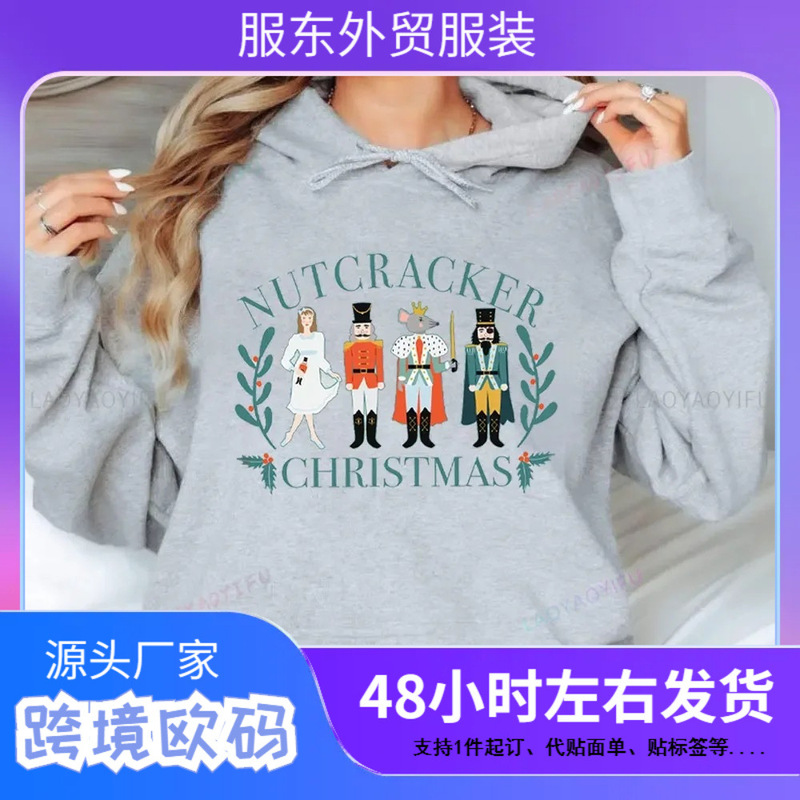 Nutcracker Hoodie Nutcracker Ballet Christmas Sweatshirts Ballet Core Santa Nutcracker