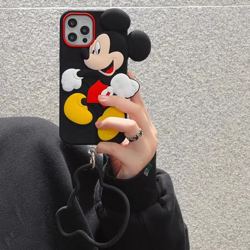 Cute Mickey Mouse iPhone 13Pro max iPhone 12 Phone Case 11 New xr Women's xs Bracelet x Cute Mickey Mouse iPhone 13Pro max iPhone 12 Phone Case 11 New xr Women's xs Bracelet x