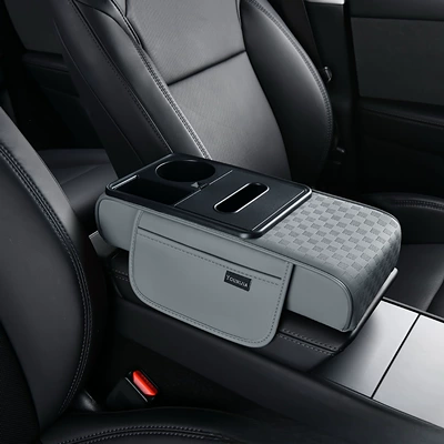 Armrest box pad: armrest box pad, in stock - small-size-serene-gray