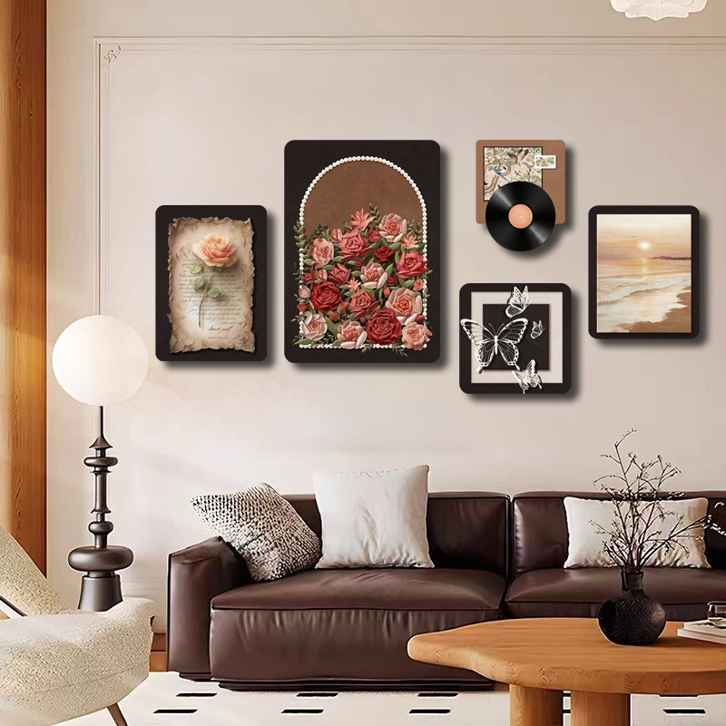 Ck-016 French Mid-Century Style Living Room Sofa Background Wall Decoration Painting Niche Art High-End Retro Decorative Painting