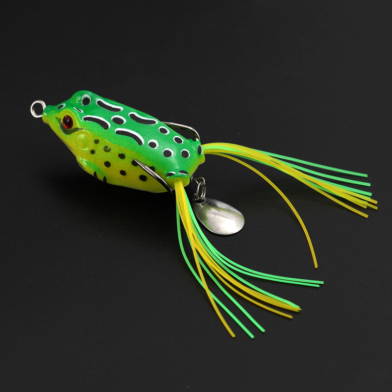 5 Colors Soft Frogs Fishing Lures soft baits Fresh Water Bass Swimbait Tackle Gear