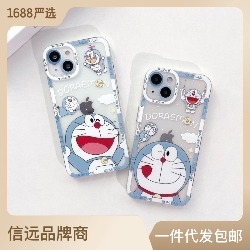 Cartoon Doraemon for Huawei nova6/7/8 creative mate40/50 transparent p30 personalized transparent soft case