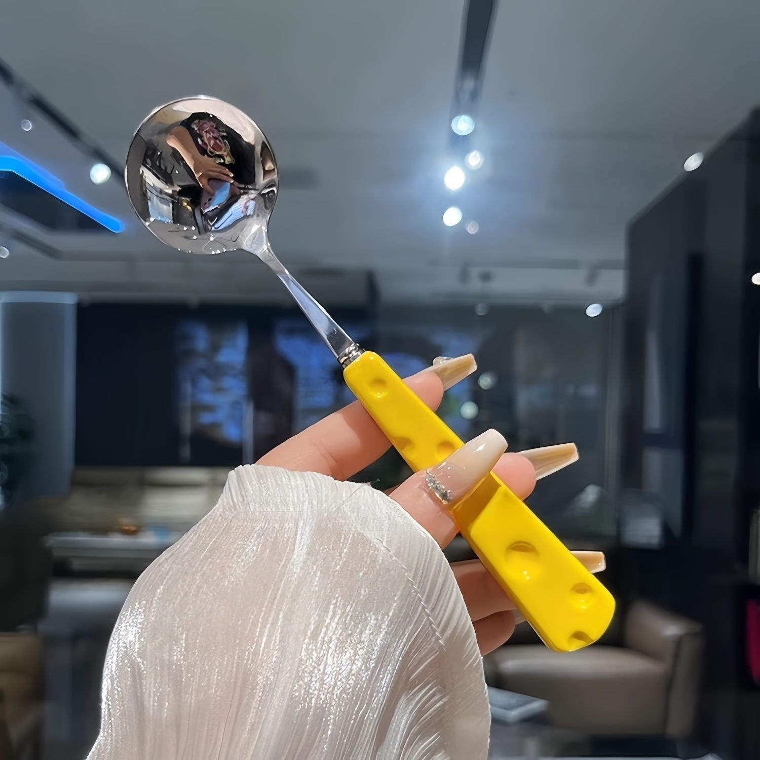 Ins Cheese Leuke, hoogwaardige roestvrijstalen mes-, vork- en lepelset voor huishoudelijk gebruik, luxe westers servies_voghion.com
