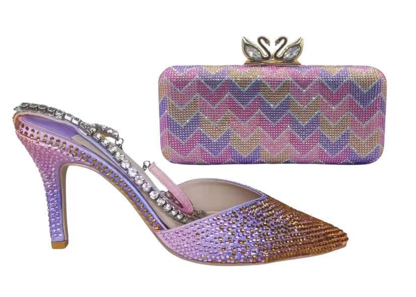 Zapatos de Tacón para Fiesta de Seda y Satén con Tacón Aguja y Punta Afilada para Verano