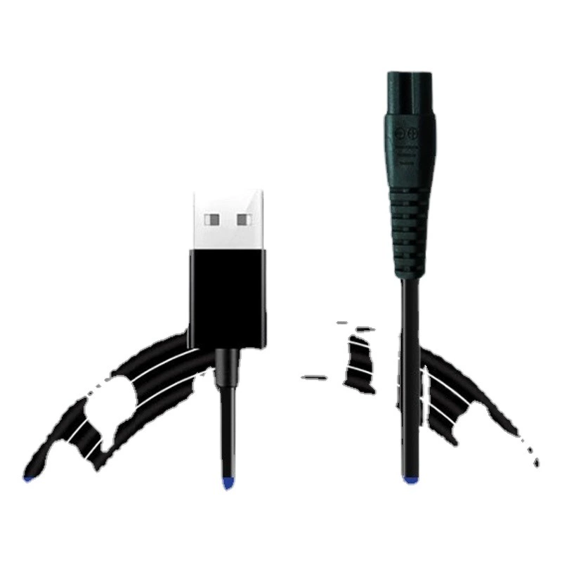 通用剃须刀充电器线理发器车载刮毛器适配电推剪刮胡刀USB电源线