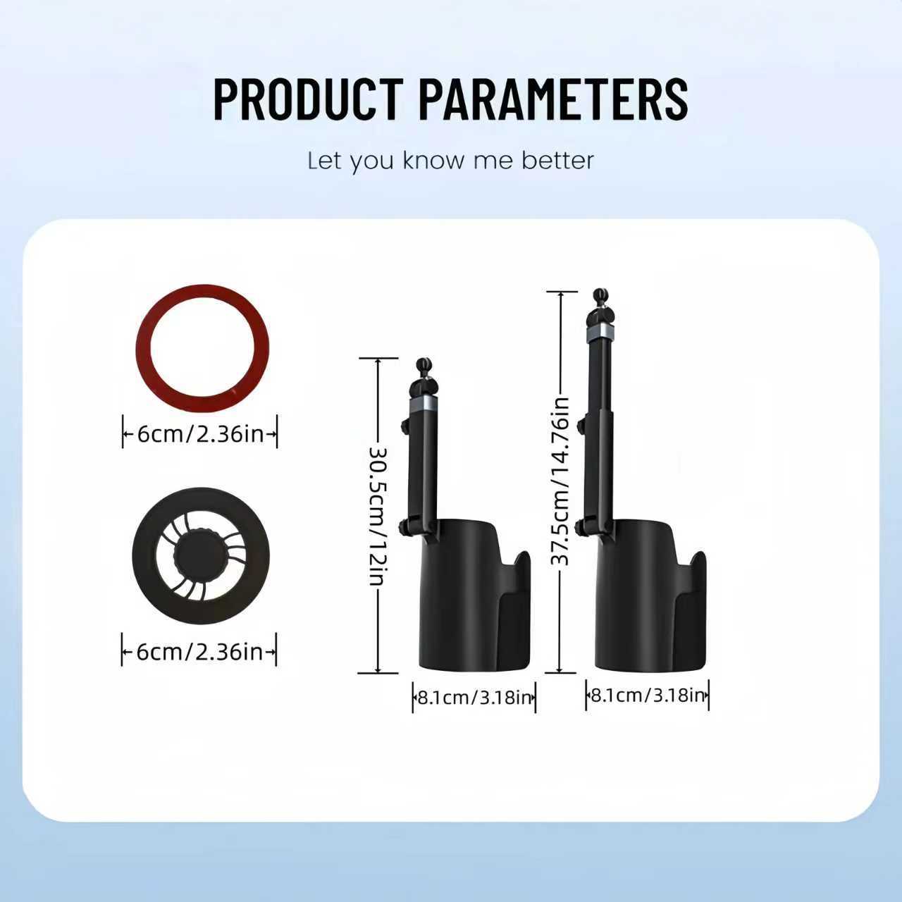Factory Direct Sale Car Magnetic Mount Cup Holder Base Two-In-One Strong Magnetic Car Phone Holder Soft Rubber Cup Holder