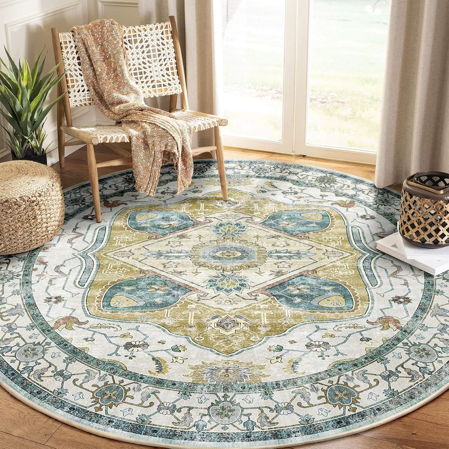 Retro carpet with seat, boho style, American style, Amazon