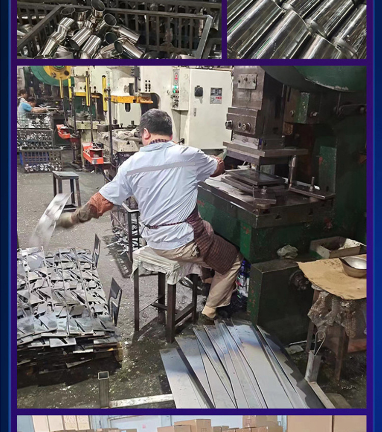 Flat Square Titanium Black Car Modified Stainless Steel Exhaust Pipe Silencer Tailpipe Manufacturer Wholesale