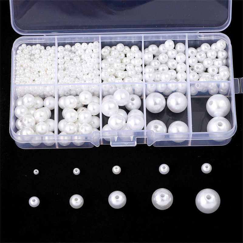 1 Set Imitation Pearl Geometric Round Beads display picture 6