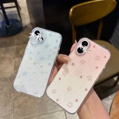 妖精の輝く星柄 iPhone 14/15/17 Pro Max用スマホケース XSMAX対応 ハードケース 漫画風 11新作