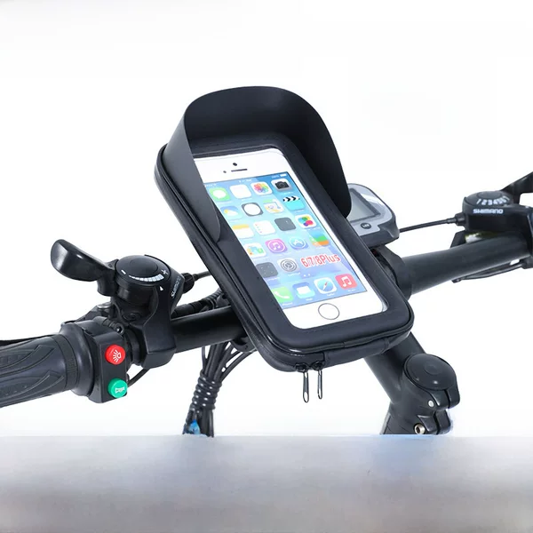 Outdoor cycling bicycle electric mobile phone front touch screen bracket waterproof sunshade storage bicycle bag