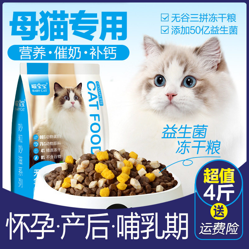 Special Cat Food for Lactating Female Cats, Pregnant Cats, Postpartum Meal for Cats, and Postpartum Milk Nutrition Supplement for Cat Mothers