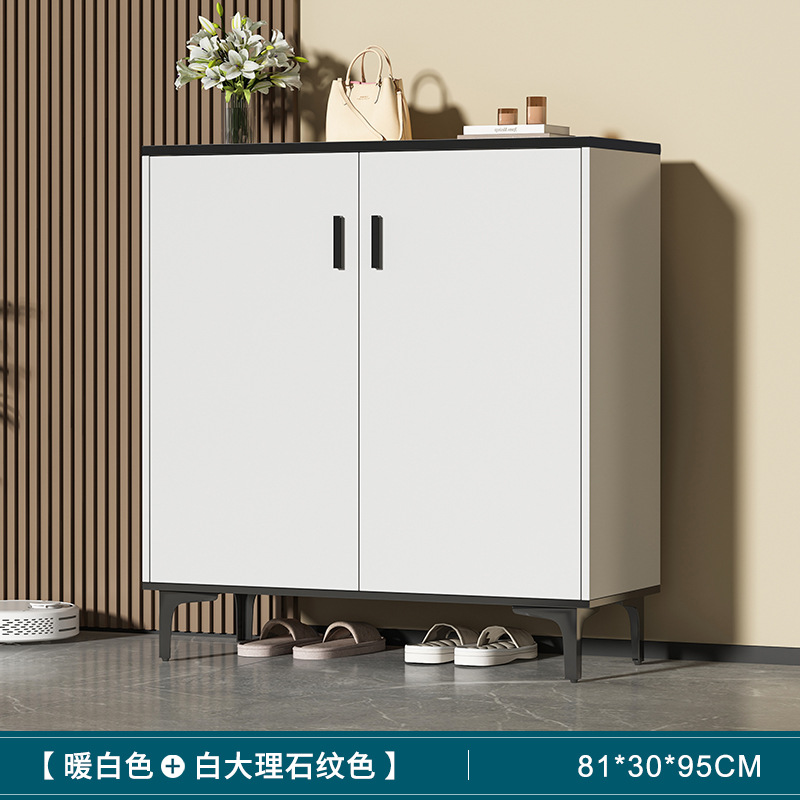 [15mm 업그레이드 플레이트, 2도어 모델] 웜화이트 + 화이트 대리석 컬러 81*30*95cm