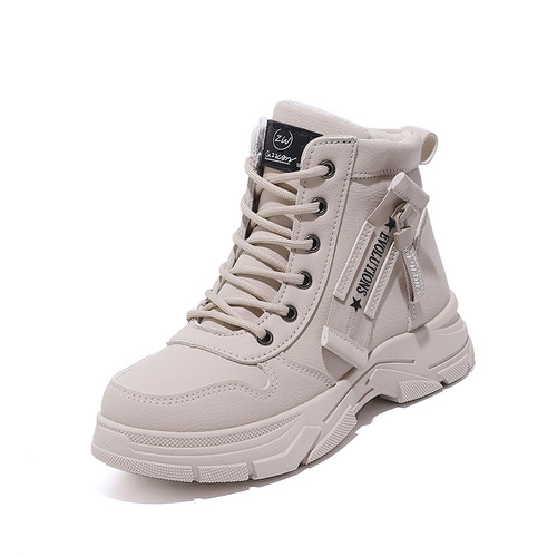 Women's Martin Boots Autumn/Winter Short Boots Women 2025 Sports Casual Thick Sole Anti-Slip High-Top Board Shoes Women L951-1