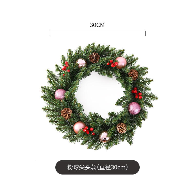 Navidad guirnalda 30/40/50/60cm árbol de Navidad Festival decoración regalo creativo decoración colgante diseño de la escena de la decoración