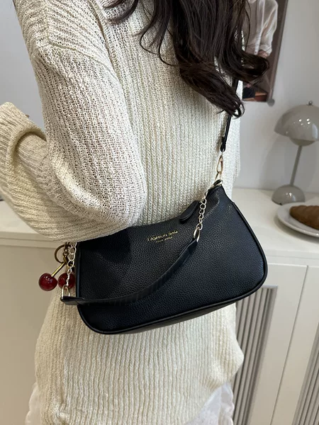 Underarm Bag for Women 2025 New Trendy Fashion Single Shoulder Handbag with High-Quality Texture, Stylish Pebbled Pattern Office Small Bag