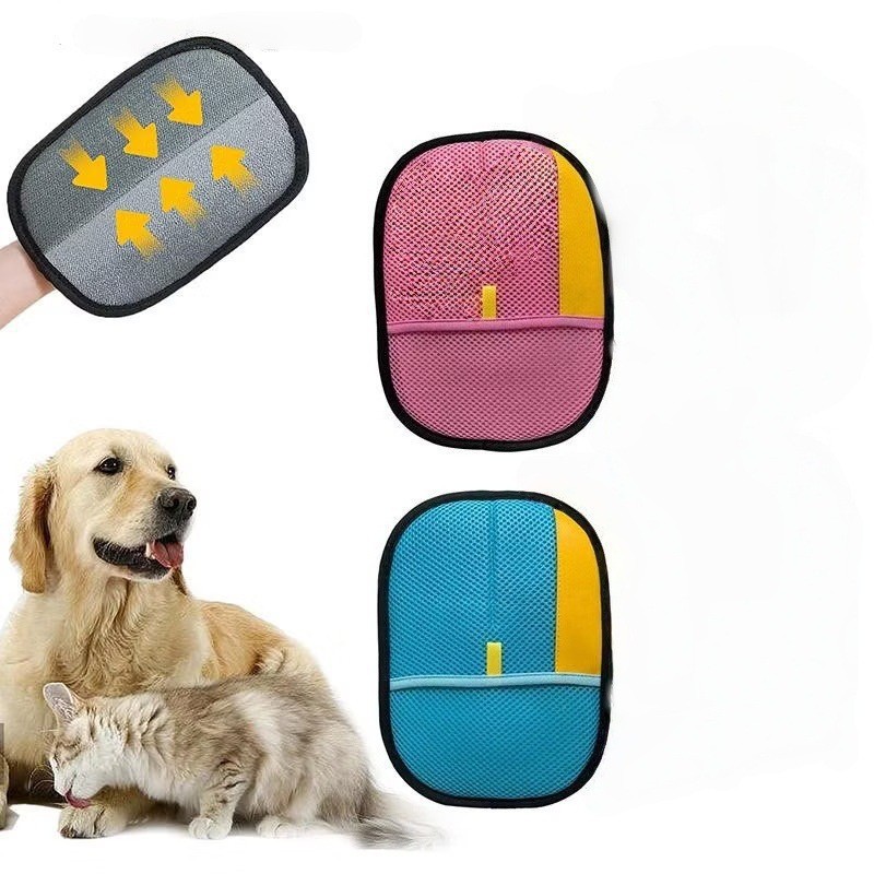 Guantes de depilación electrostática para mascotas, cepillo de depilación de pelo de gato, cepillo de pelo de gato, depilación de pelo pegajoso, artefacto de limpieza de pelo de perro