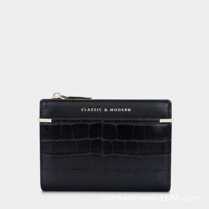 Buckle 80% off Small Wallet Wholesale Women's Short Crocodile Pattern Wallet Cross-Border Trend Кошелёк