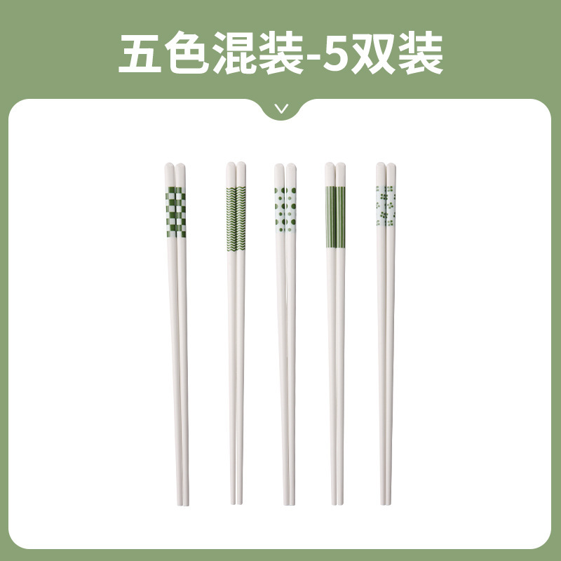 원래 젓가락 혼합 색상 5 쌍