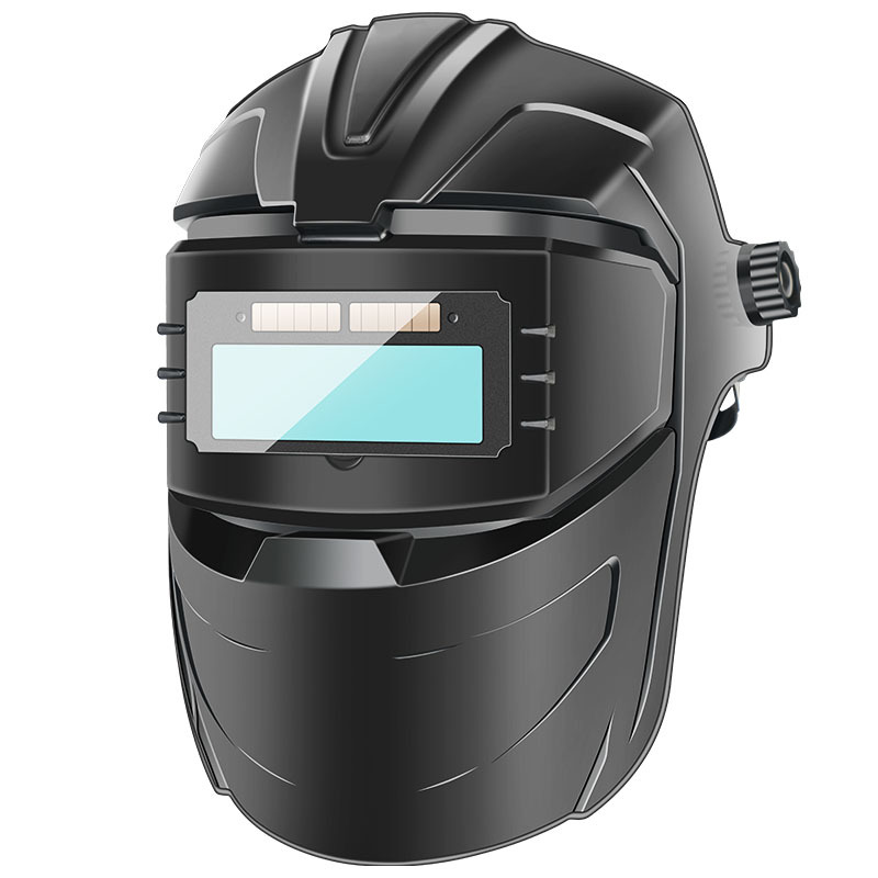 Máscara de soldadura eléctrica Gafas de lentes con cambio de luz protectora de cara completa tipo de casco de combustión ligera de dos garantías para soldadores de arco de argón