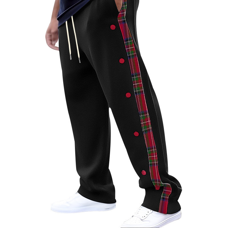 Nuevo comercio exterior transfronterizo nuevo estilo americano hombre botón de botón a placas pantalones casuales transfronterizos pantalones al aire libre para hombres