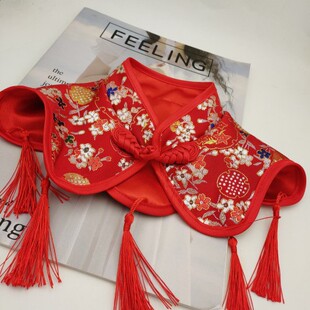 Pet New Year Neck Mouth Shawl Pet Dress Up Holiday Gift Chinese Style Cape Scarf