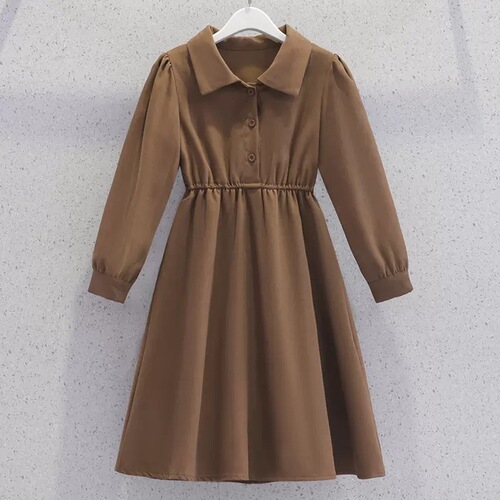 Girls Dress Autumn New Children's Korean Style Houndstooth Vest Shirt Skirt Children's Clothing Girls Spring and Autumn Two-piece Set